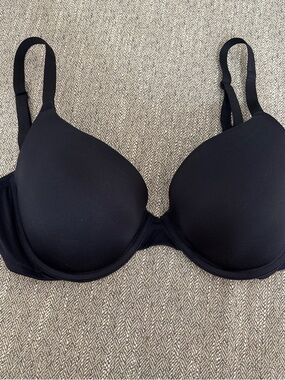 PINK Victoria's Secret Black Padded Underwire T‑Shirt Bra